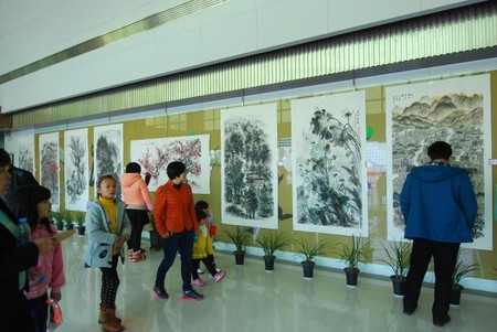 唐进昌、古林峰师生书画展
