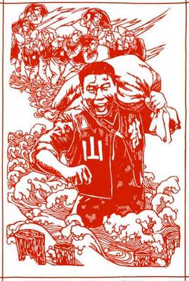 《抗洪铁军展担当》
